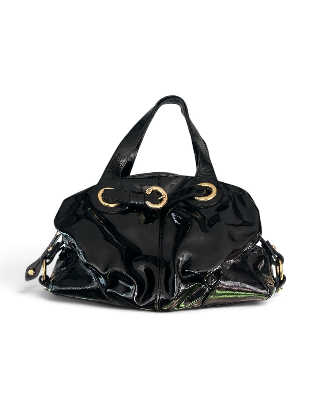 Vintage Francesco Biasia Star Crazy Patent Satchel